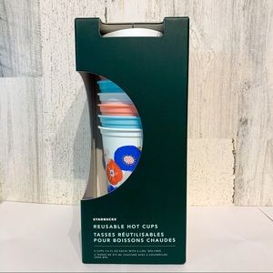 STARBUCKS 2020 EASTER REUSABLE HOT CUPS 6 PK NWT